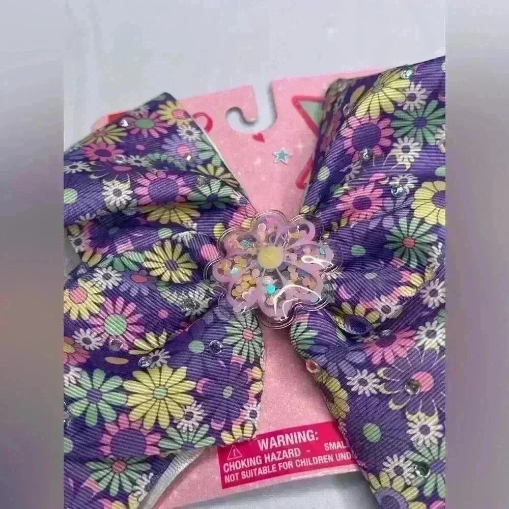 Nickelodeon Jojo Siwa Flower Stones Multicolor Bow Hairbow
